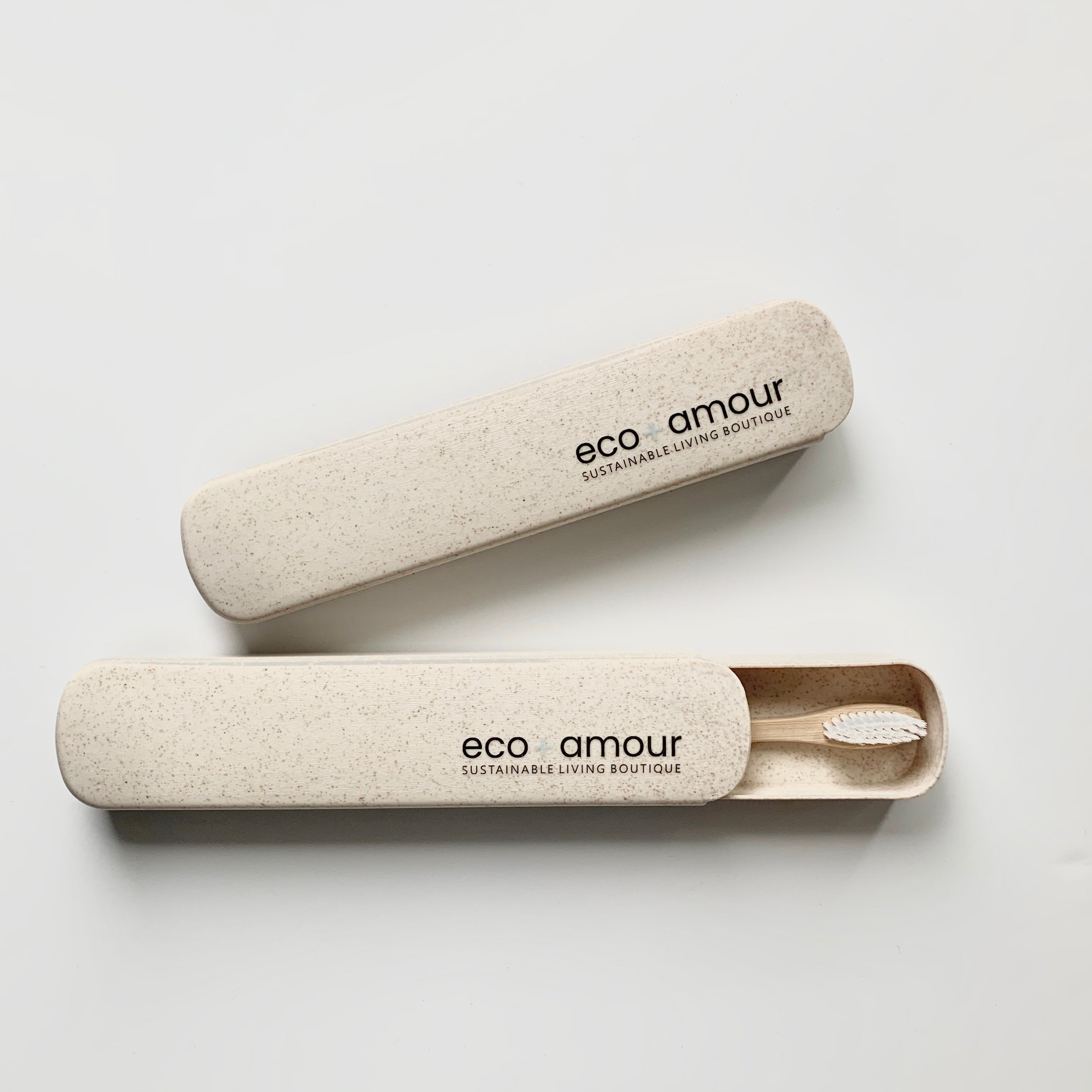 Toothbrush Travel Case, Wheat Straw | eco+amour