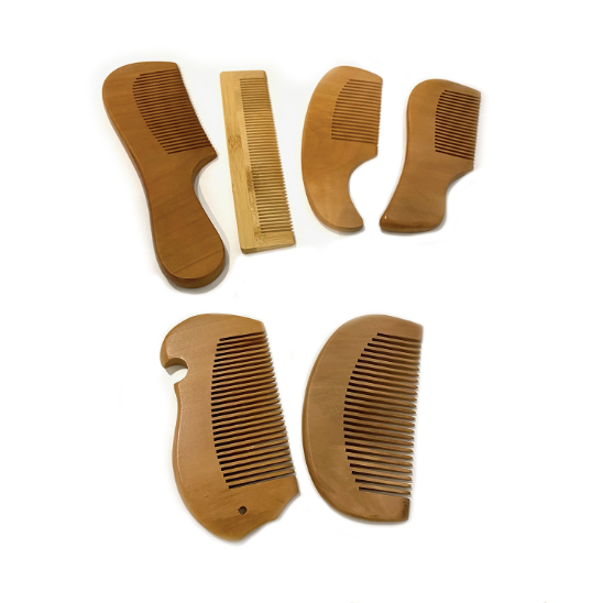assorted bamboo combs 