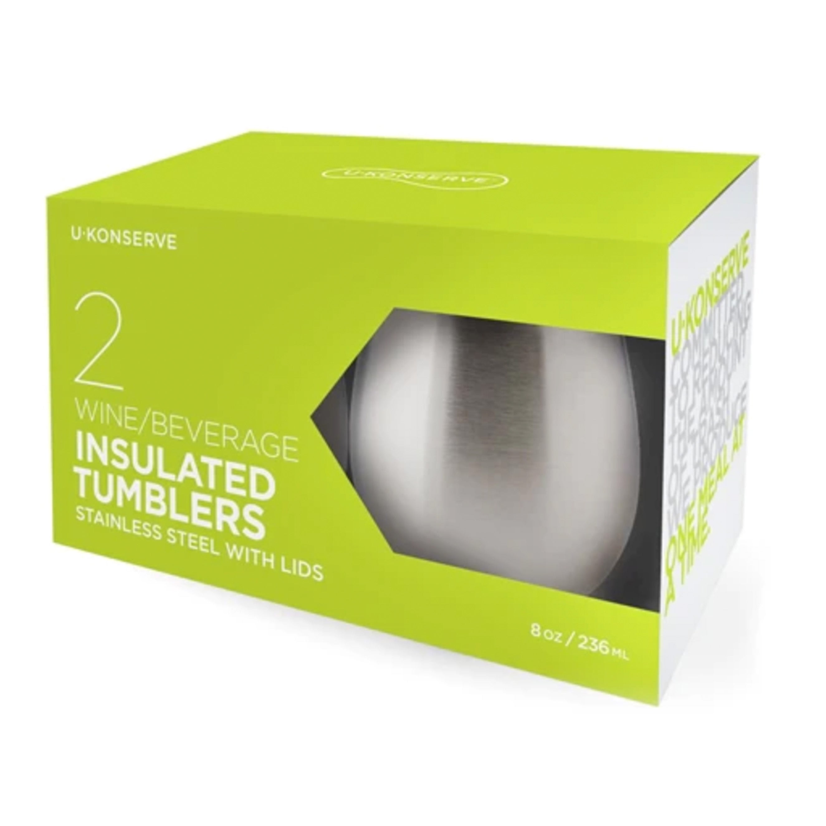 Insulated Tumbler 8oz, Set of 2 | U Konserve
